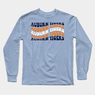 Auburn Tigers Retro Design Long Sleeve T-Shirt